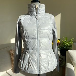 4/$44 Calvin Klein silver grey lightweight puffer jacket